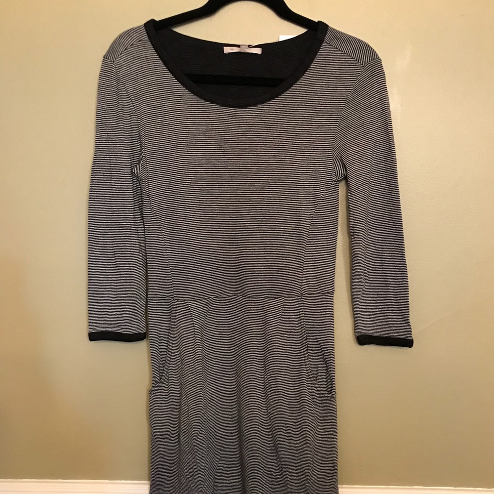 GAP Striped Jersey Dress with front pockets